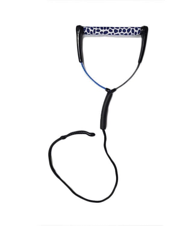 Masterline Classic Short V Handle - blue colourway view of the recreational water ski handle