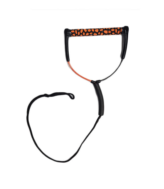 Masterline Classic Short V Handle - orange colourway view of the recreational water ski handle