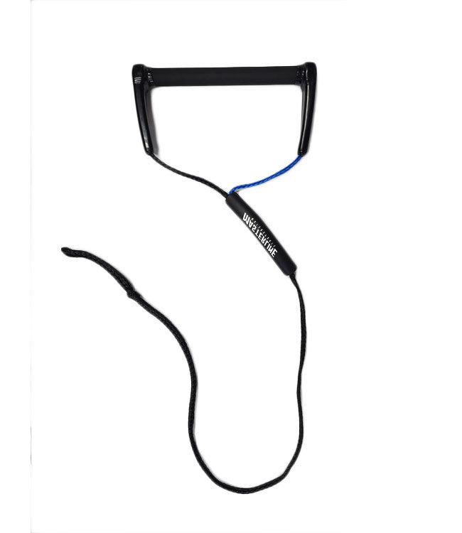 Masterline Performance Short V Handle - blue colourway view of the water ski handle