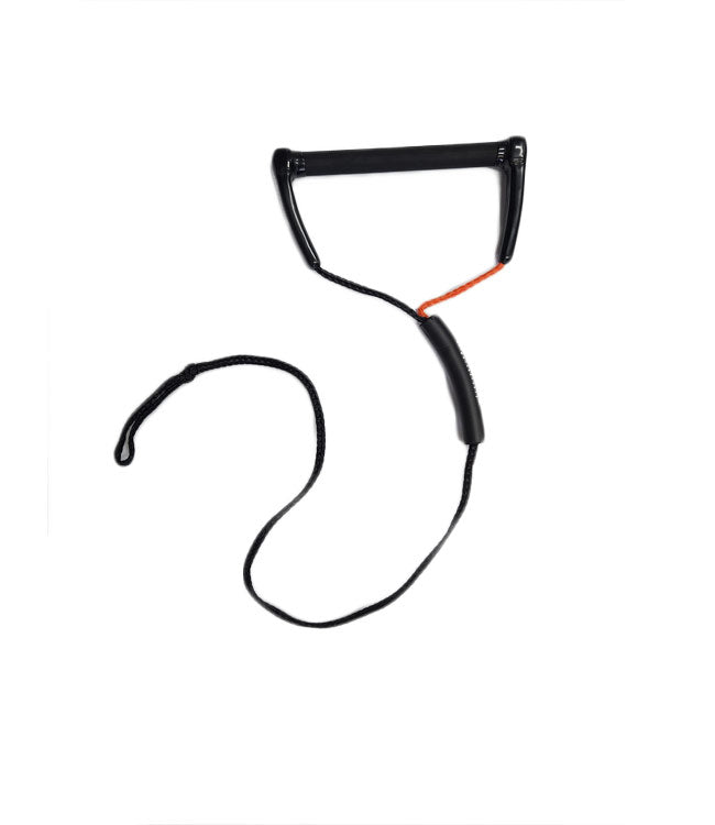 Masterline Performance Short V Handle - orange colourway view of the water ski handle