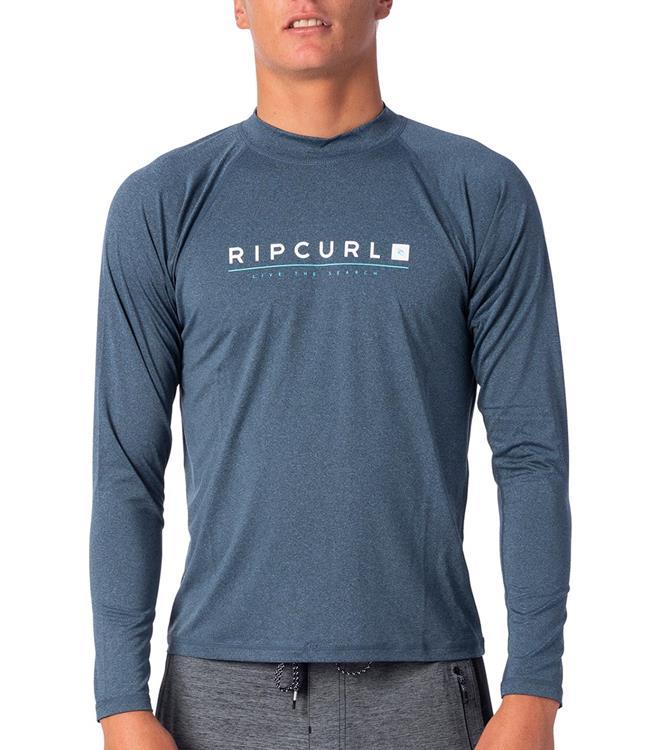 Ripcurl Shockwave Relaxed Fit Long Sleeve UV Tee (2020) - Navy - Waterskiers World