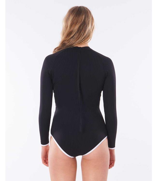 Ripcurl Womens Long Sleeve UV Surf Suit (2022) - Black - Waterskiers World