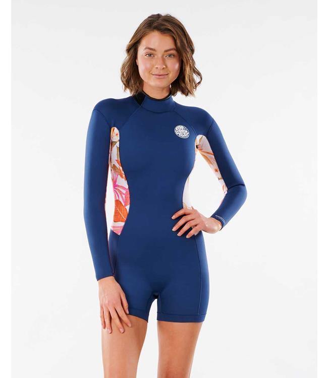 Ripcurl Dawn Patrol Womens Long Sleeve Springsuit (2022) - Pink - Waterskiers World