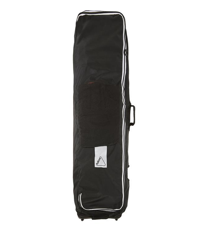 Follow Wake Travel Bag in Black – primary view of the 720D nylon wheelie wakeboard travel bag with YKK zipper