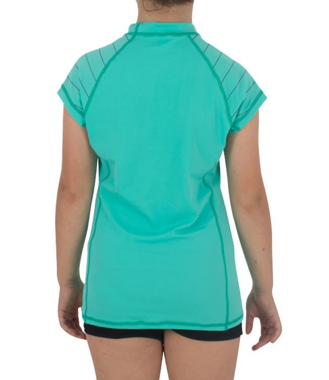 Jetpilot JPCO Girls Short Sleeve Rashie (2018) - Teal BACK