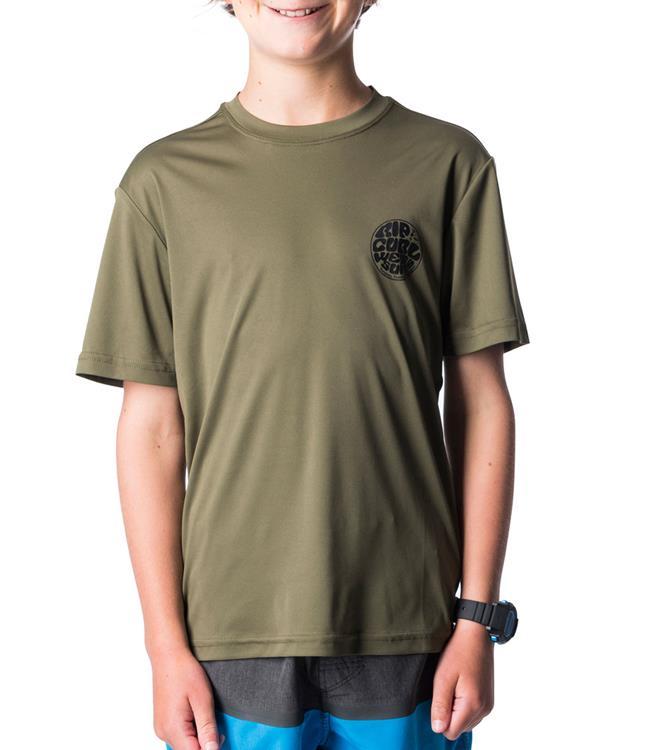 Ripcurl Search Surflite Short Sleeve UV Tee (2019) - Military Green - Waterskiers World