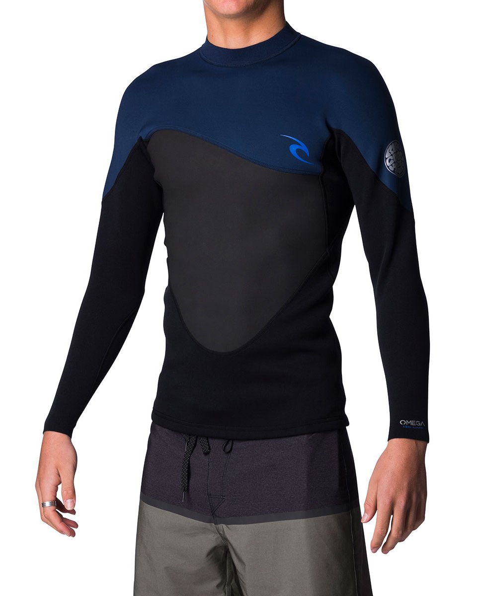 Ripcurl Omega Mens Heater Top (2019) - Navy - Waterskiers World