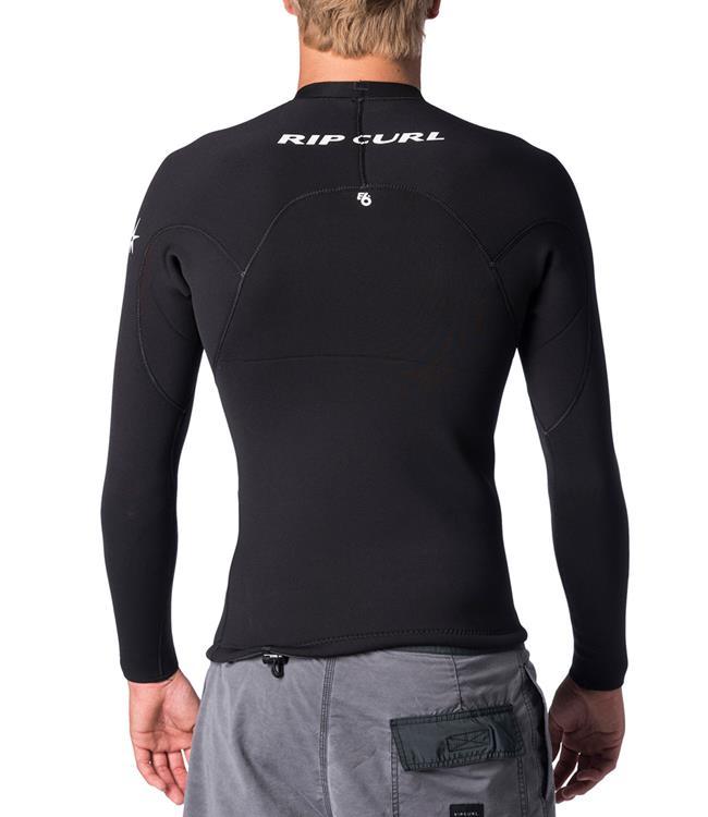 Ripcurl E-Bomb Mens 1.5mm Heater Top (2019) - Black - Waterskiers World